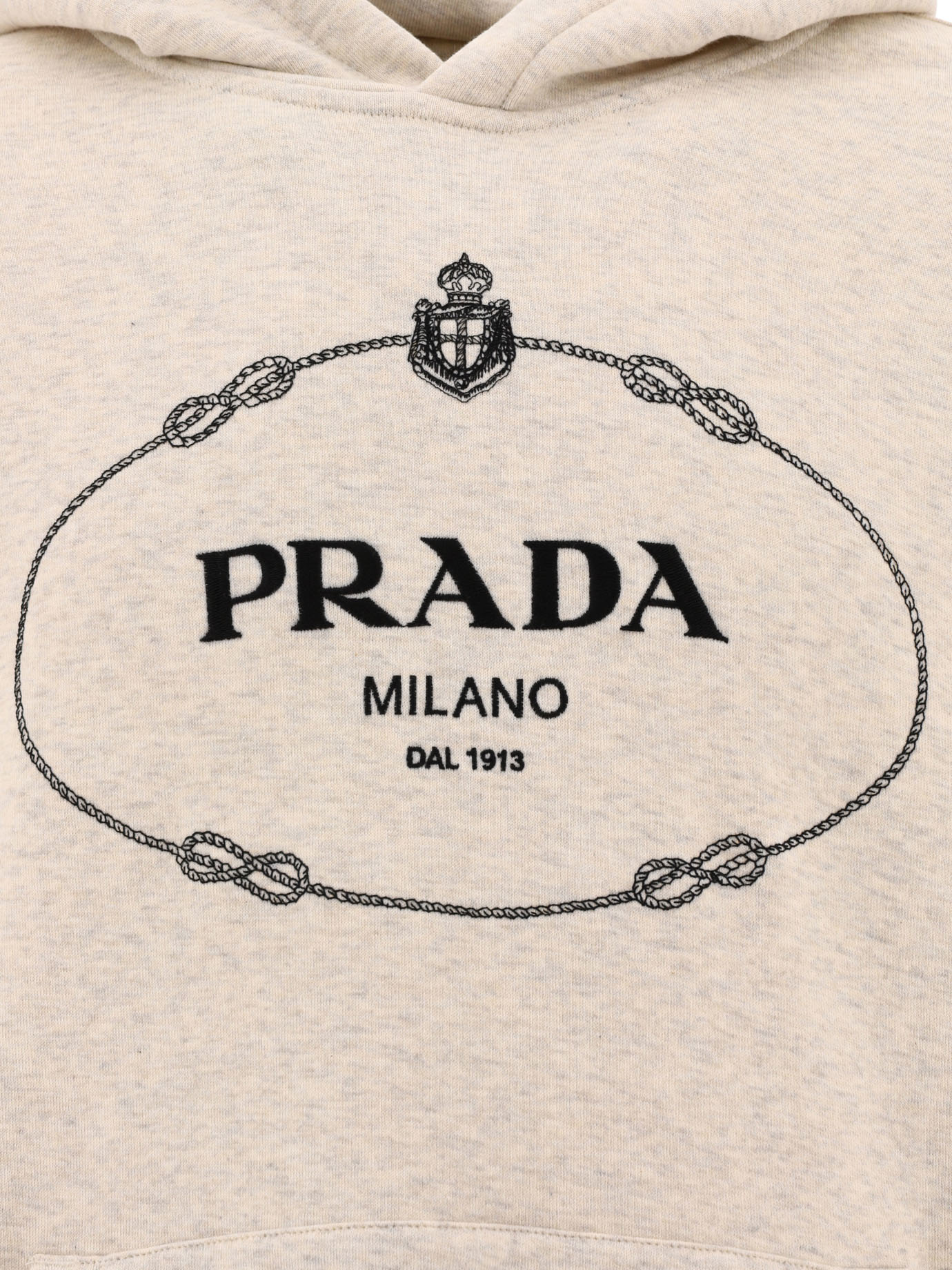 PRADA Hoodie with embroidered logo